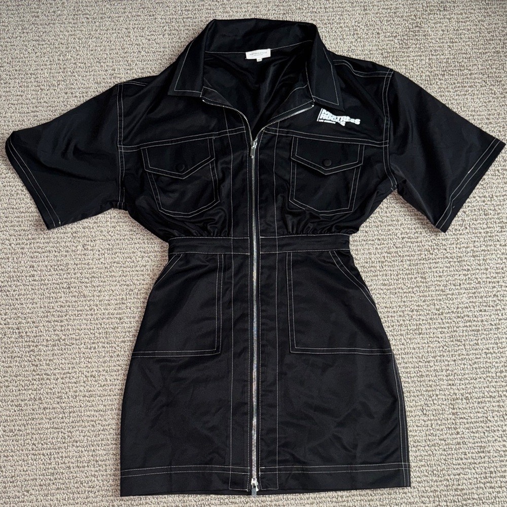 Black Mistress Rocks  Zip-Up Dress XS